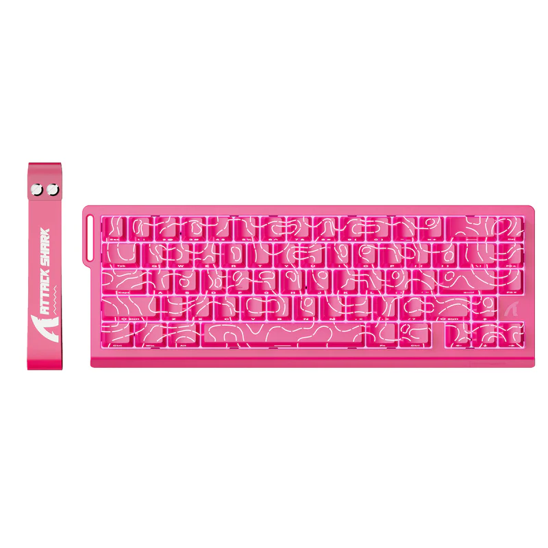 ATTACK SHARK X68 HE Rapid Trigger Keyboard Magnetic Switch - Color: Contours Pink
