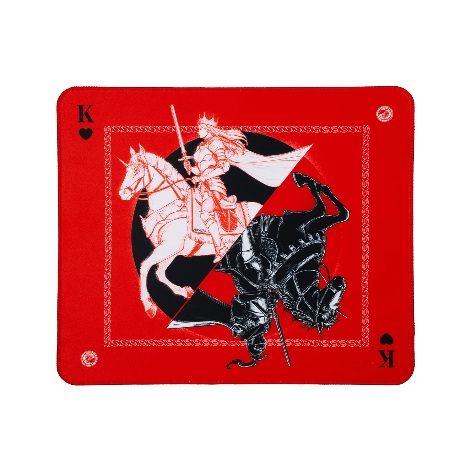 ATK Knight Zodiac Horse Limited Edition Gaming Mouse Pad - Color: Red