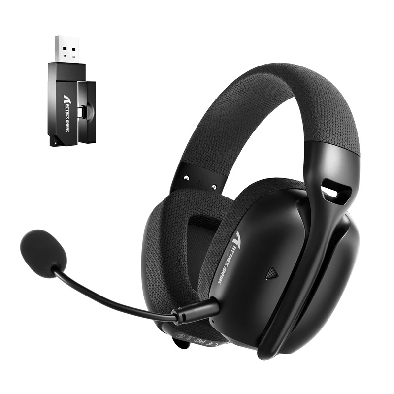 ATTACK SHARK L80PRO Wireless Gaming Headset - Color: Black