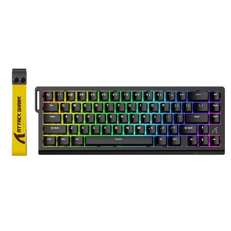 ATTACK SHARK X68 HE Rapid Trigger Keyboard Magnetic Switch - Color: Black