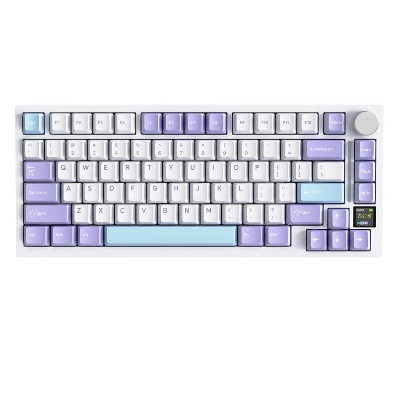 ATTACK SHARK X820Ultra Tri-mode Gasket Mechanical Keyboard - Color: White