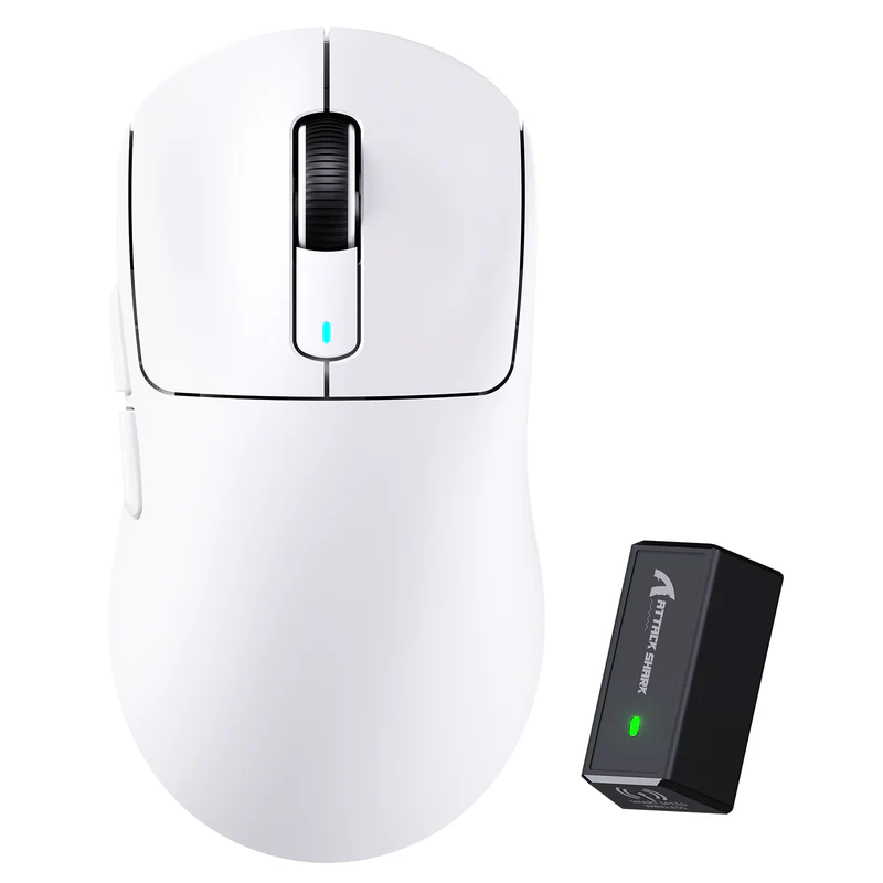 ATTACK SHARK X3 PRO Three Modes 8K Gaming Mouse - Color: White
