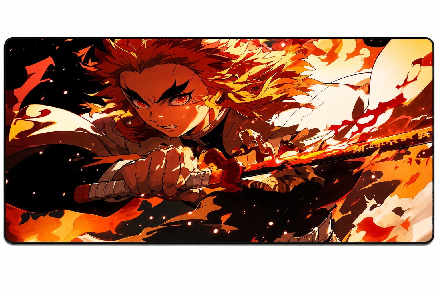 Flame Hashira Mouse Pad – Rengoku Edition