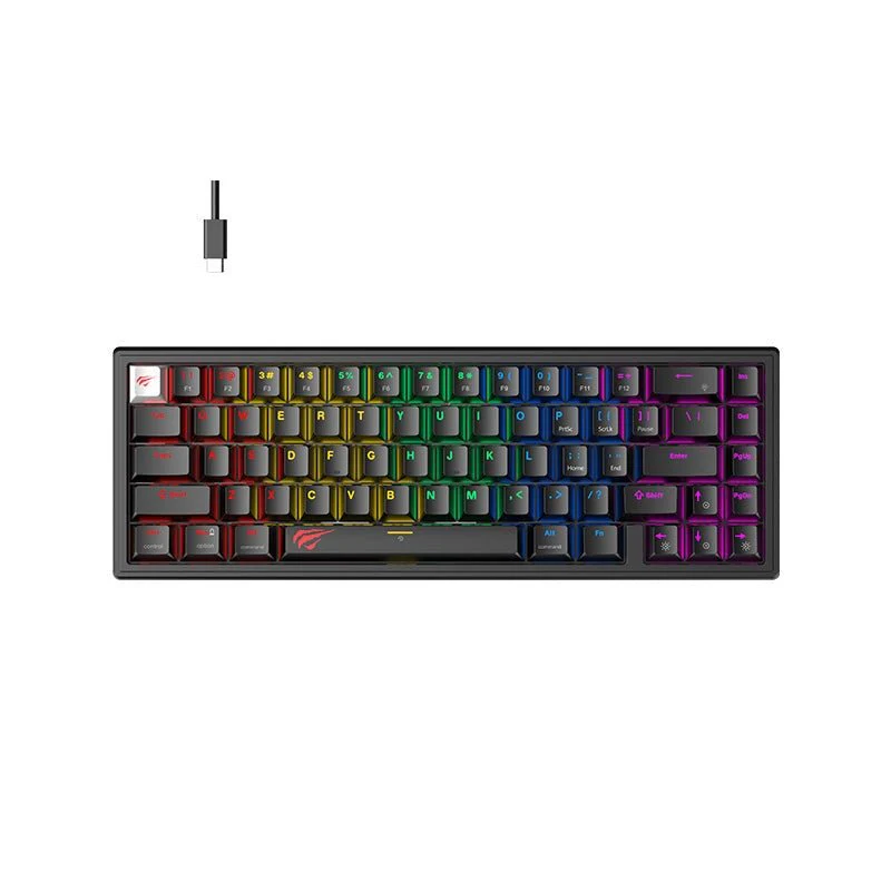 HAVIT KB874L CLAVIER MECHANICAL Gaming Keyboard - RGB BACKLIT - RED SWITCHES