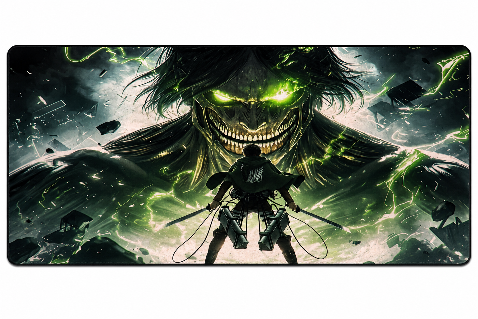 Attack Titan Green Thunder Gaming Mouse Pad