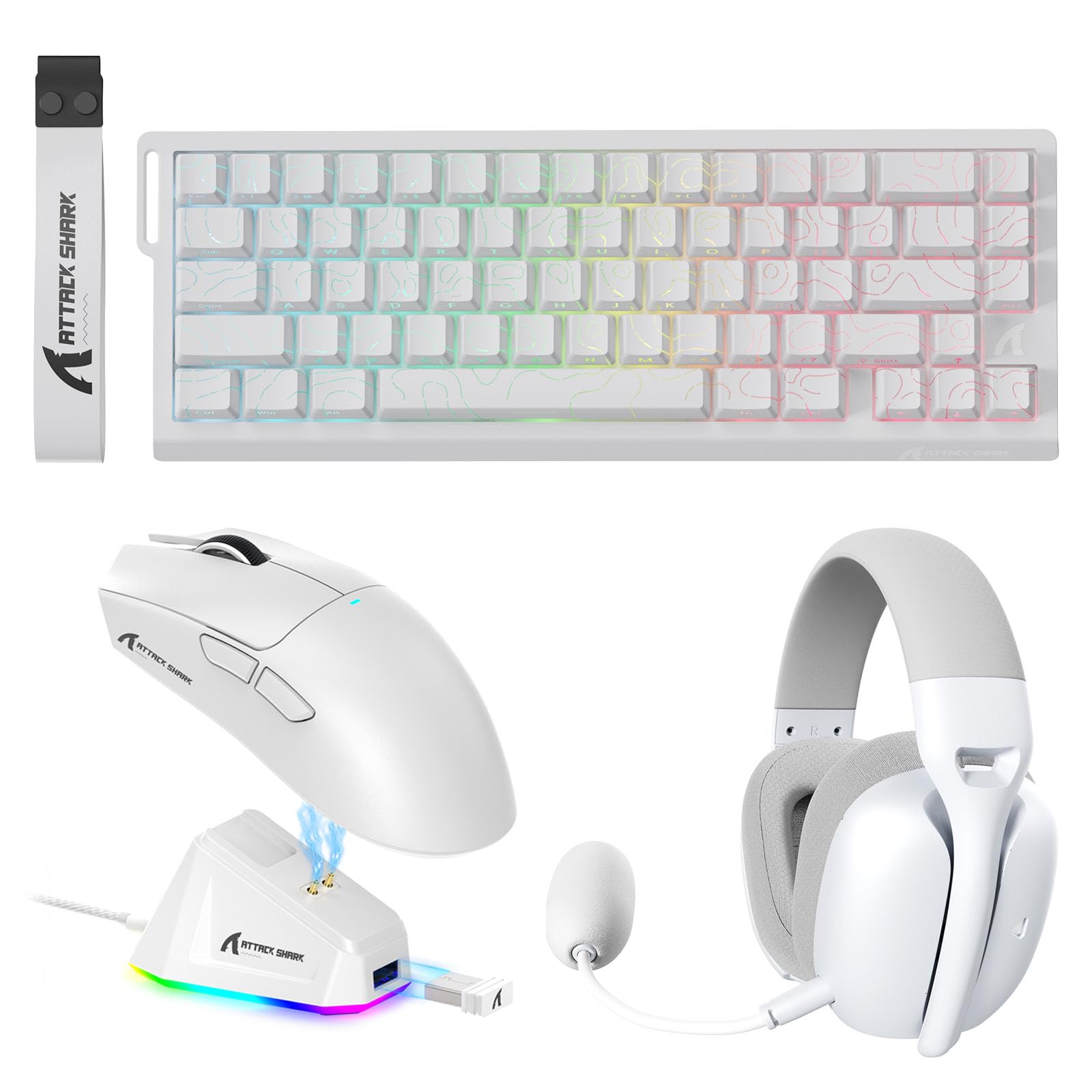 Pack Attack Shark Mice: X11 + Keyboard: x68 + Headset: L80 PRO
