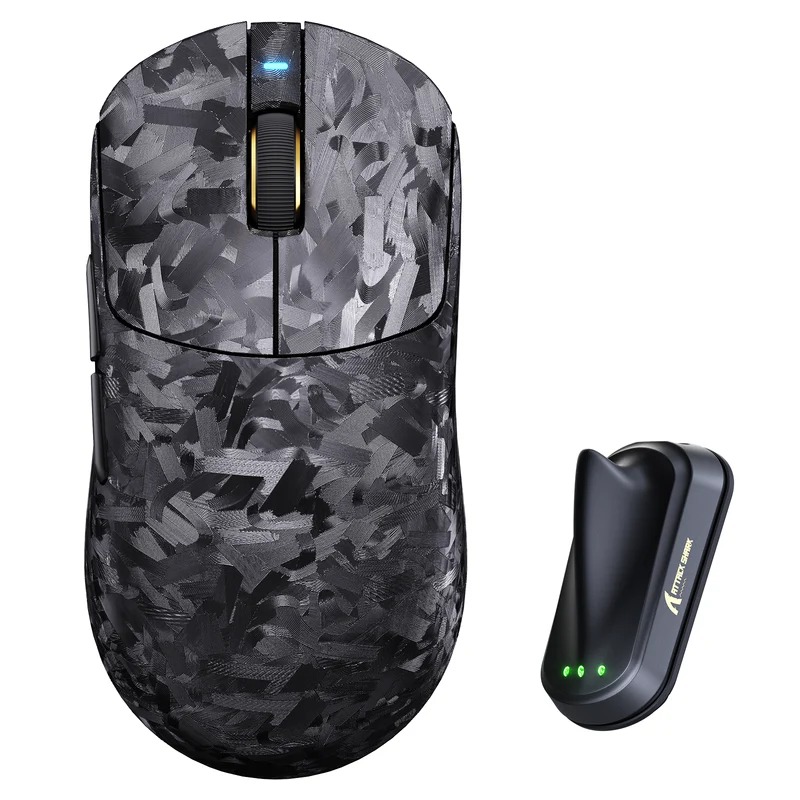ATTACK SHARK RS3 ULTRA Carbon Fiber Wireless PAW3955MAX Gaming Mouse