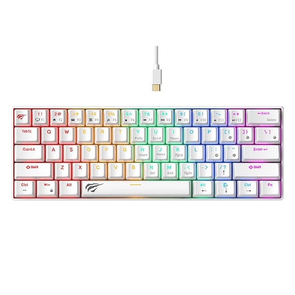 Havit KB903L Mechanical Gaming Keyboard BLACK-RED SW 60%